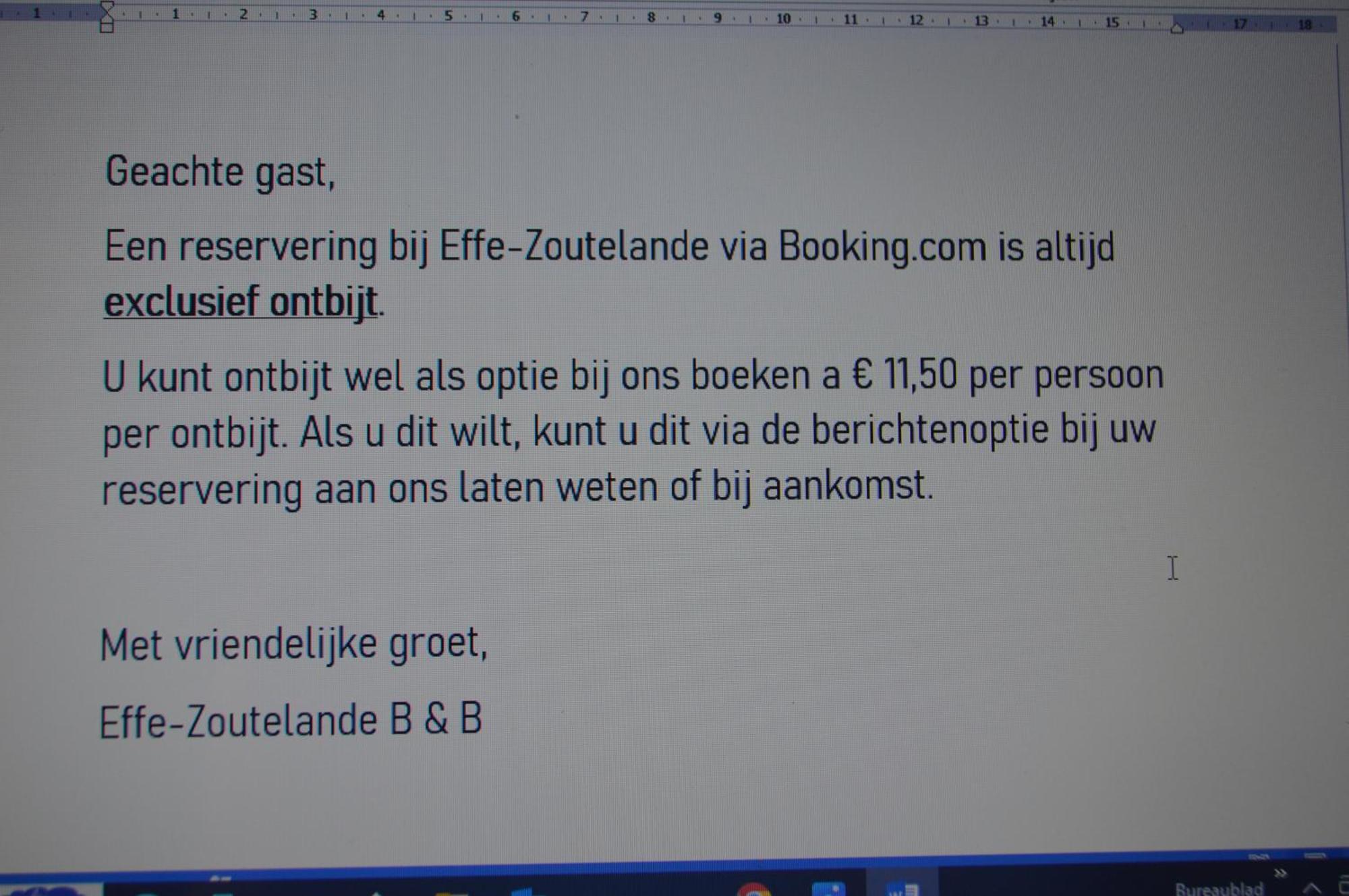 Effe-Zoutelande B&B Eksteriør billede